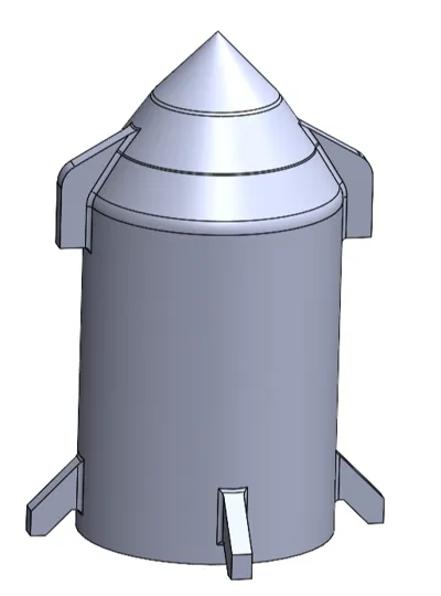 Hollow quick prototype Spacecraft