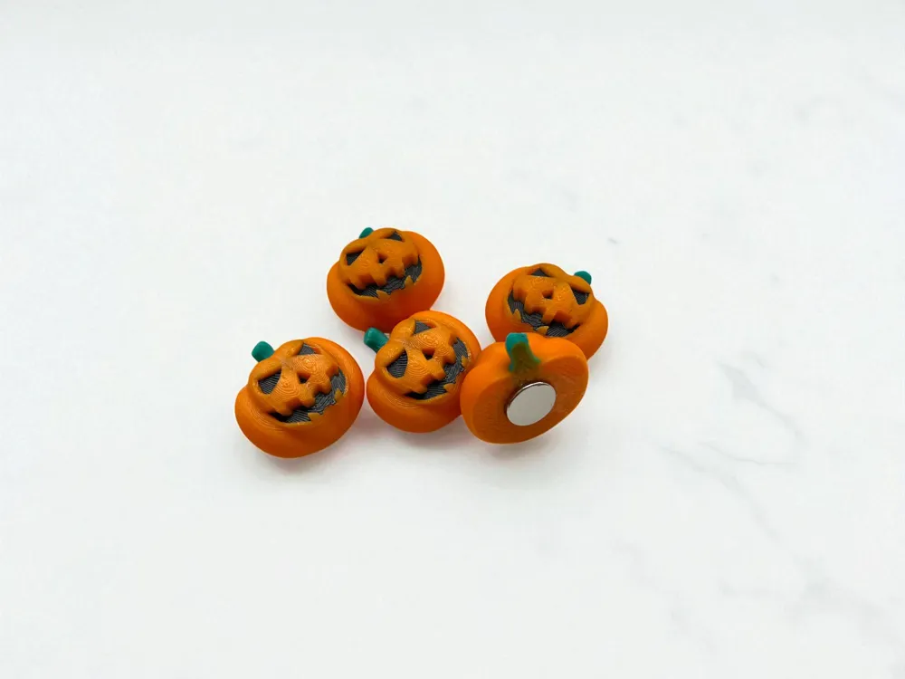 Pumpkin Fridge Magnets Halloween by BUBU3D MakerWorld: Download Free 3D ...