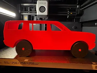 1:27 Scale Rivian R1S Model with Spinning Wheels