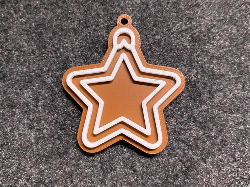 Star Gingerbread for christmas tree