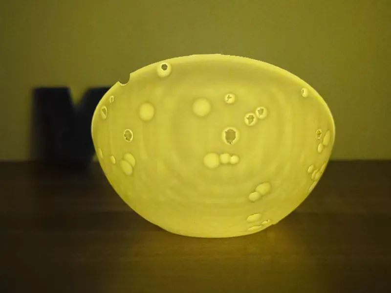 Parametric Spherical Moon Chair - Tray & Tealight