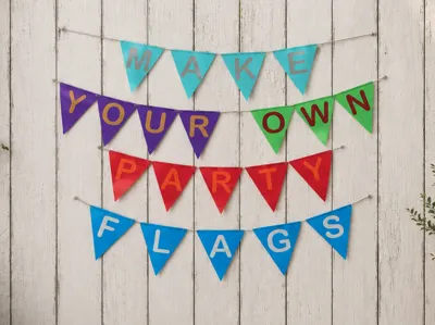 Party Flags: Letters & Symbols - Only 7g per flag!