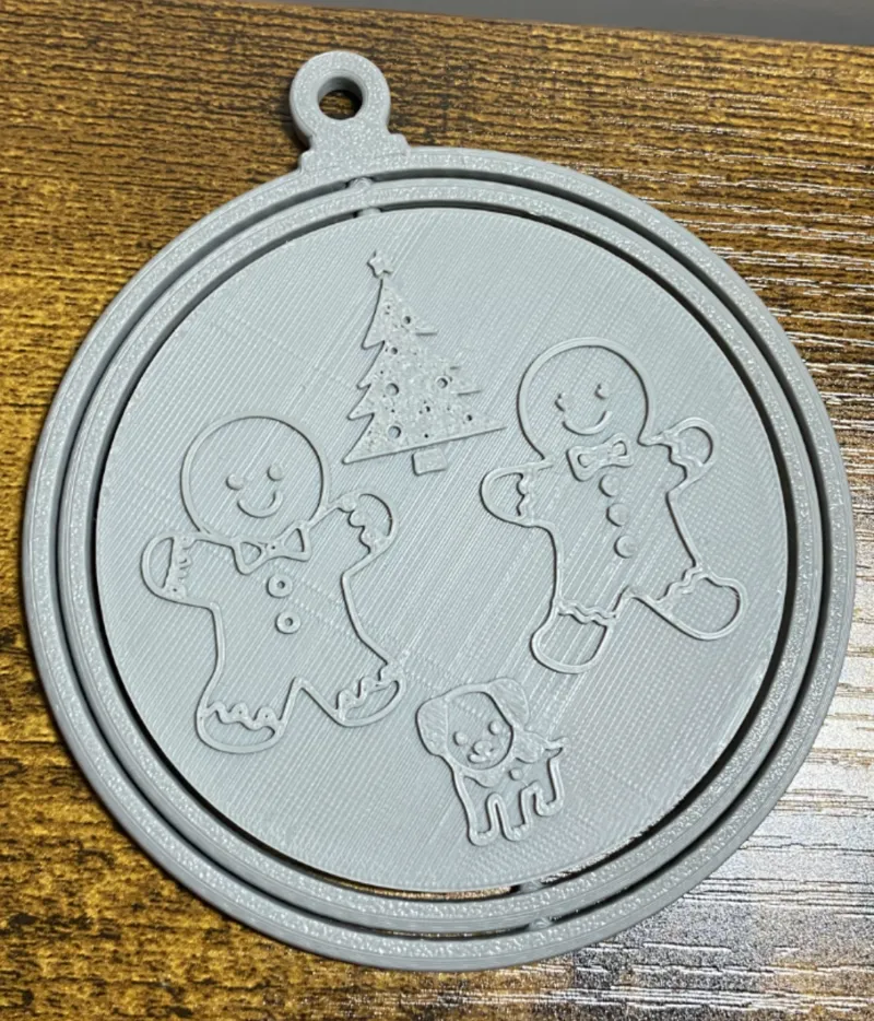 Christmas Ornament Couple with Dog