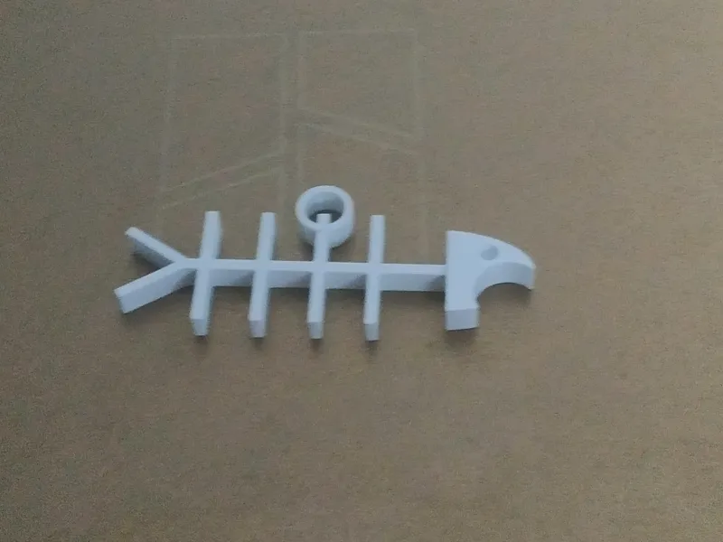 Fish bones keychain