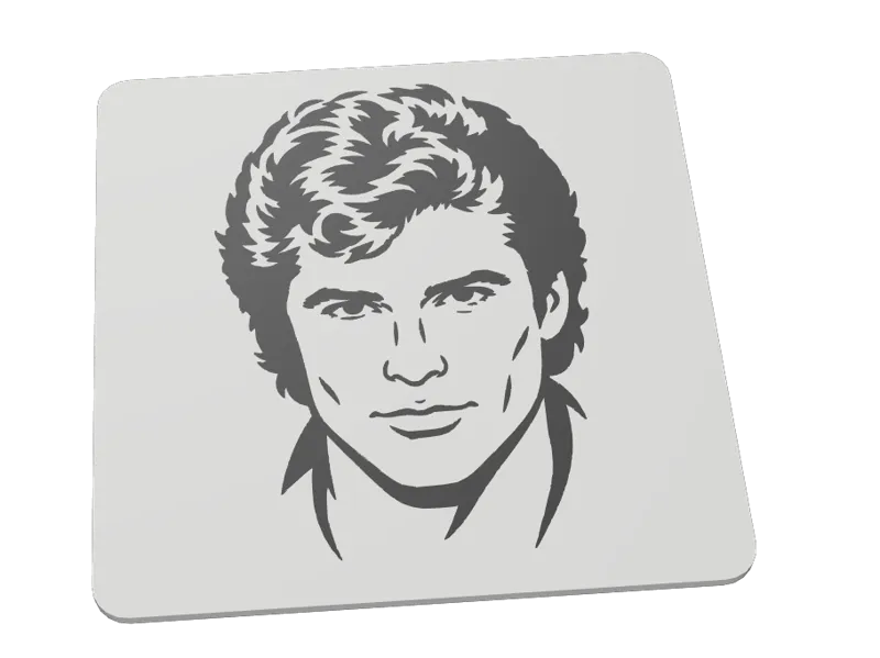 Men's toilet sign David Hasselhoff