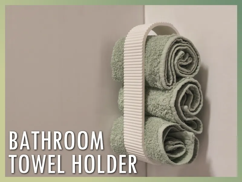 Minimalist Towel Organizer – 3-Stack Design