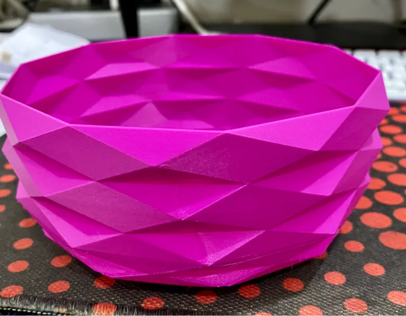 Elegant Low Poly Bowl - Fruit Bowl - Valet Bowl