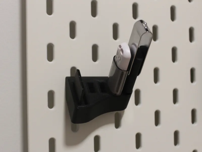 usb flash drive holder for ikea skadis no supports