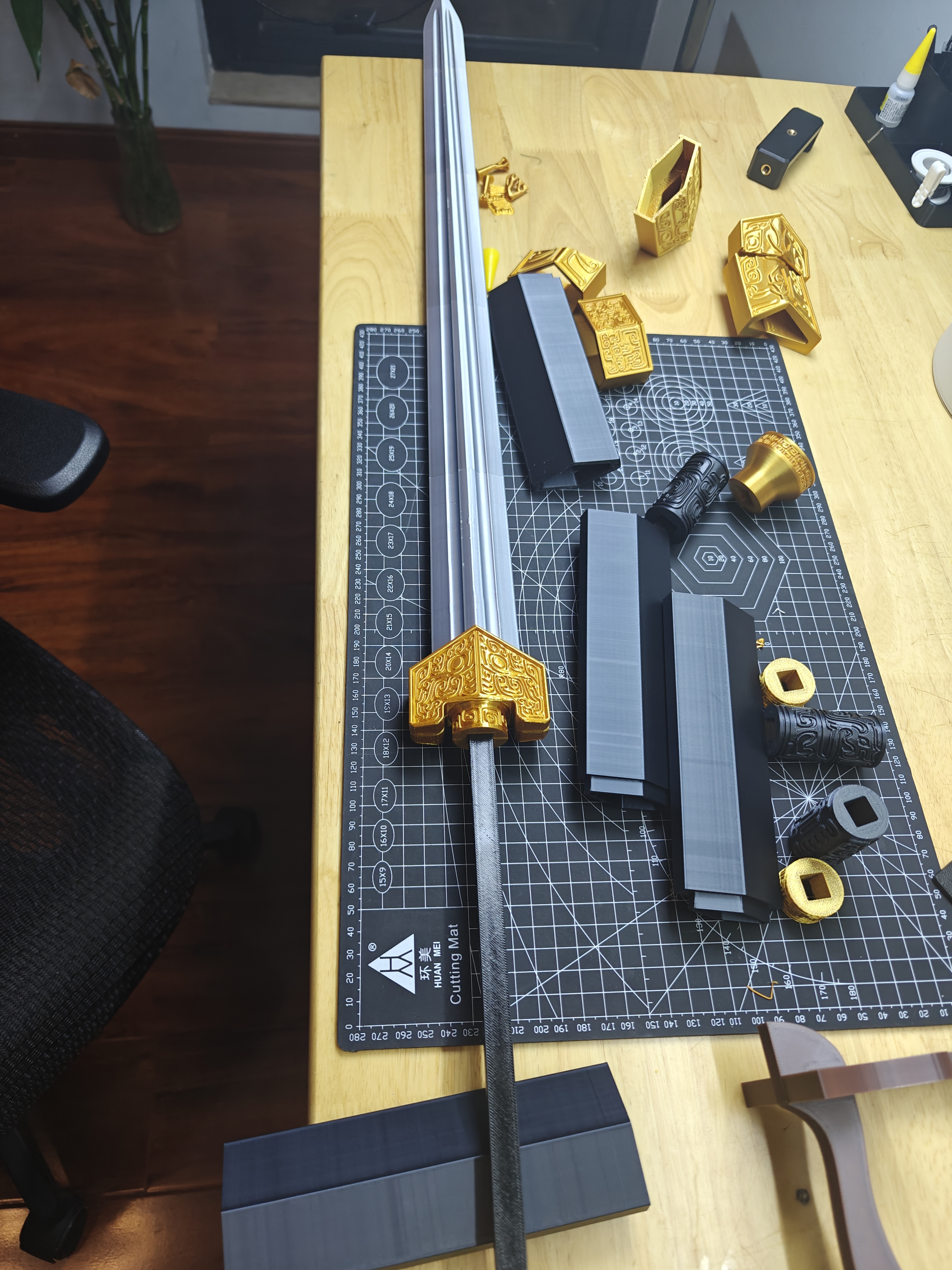 Miniatura 6 do modelo 3D 曹操佩剑-倚天（102cm）无需AMS