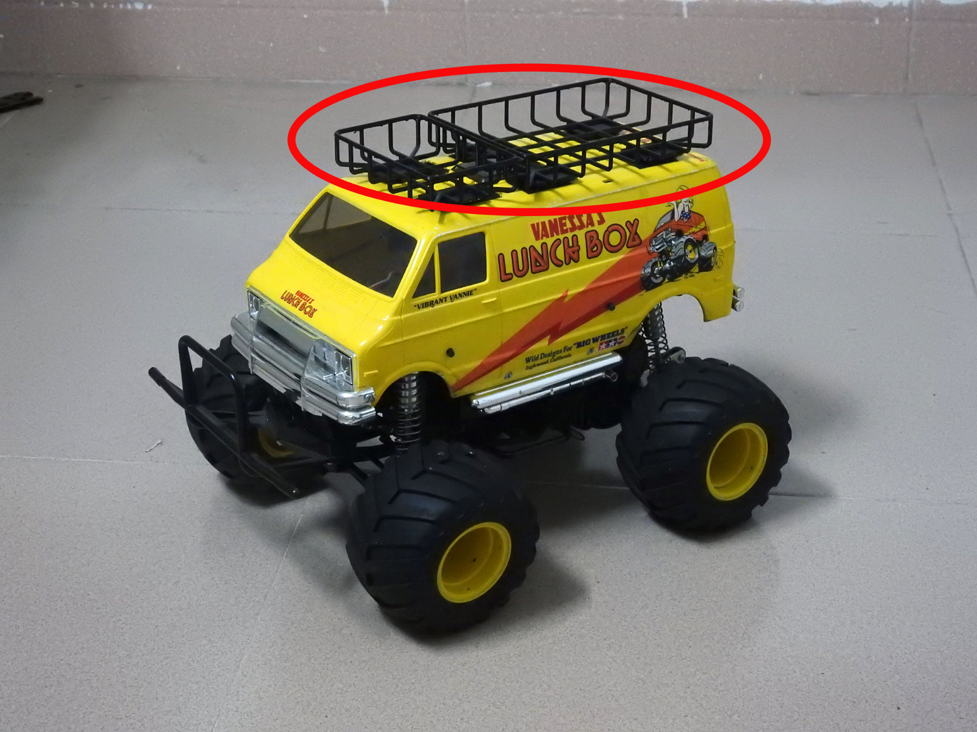 3Dプリント cw01タミヤランチボックスルーフラック【無傷取り付け