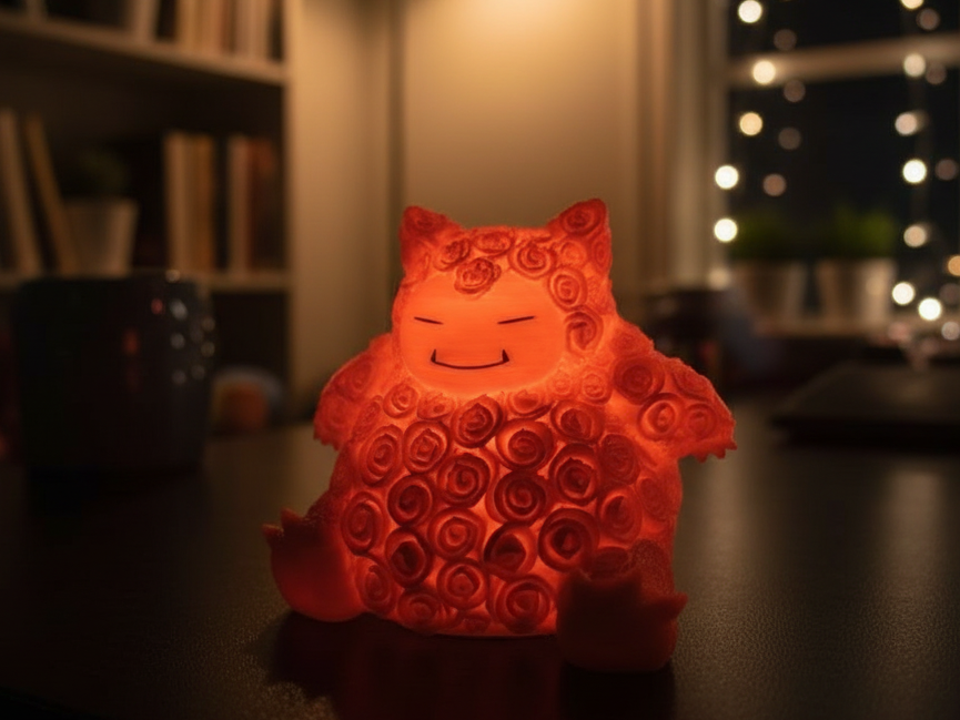 Snorlax Rose Bouquet Tealight Holder