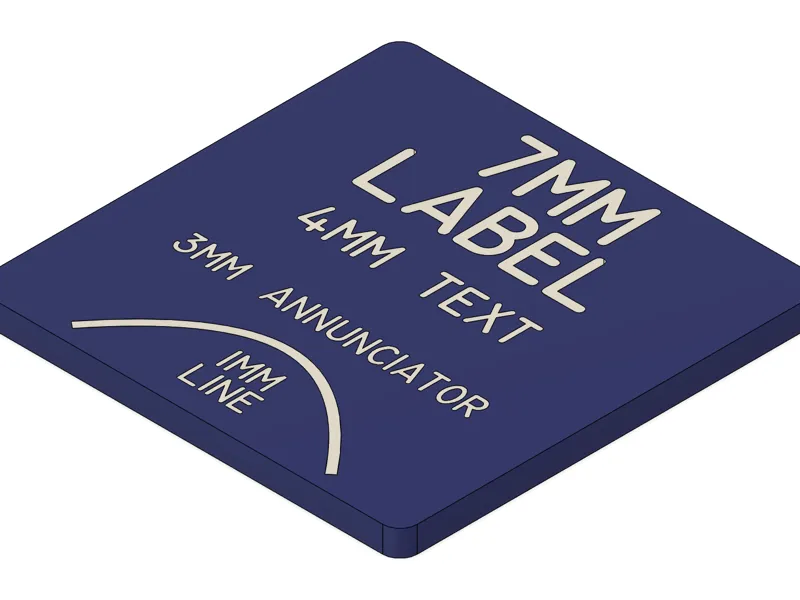 Airbus Style Text & Backlight Test Badge