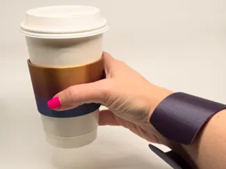 Cappuccino Cuff - Coffee Sleeve Wearable Bracelet