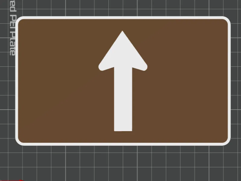 Arrow Trail Sign Straight