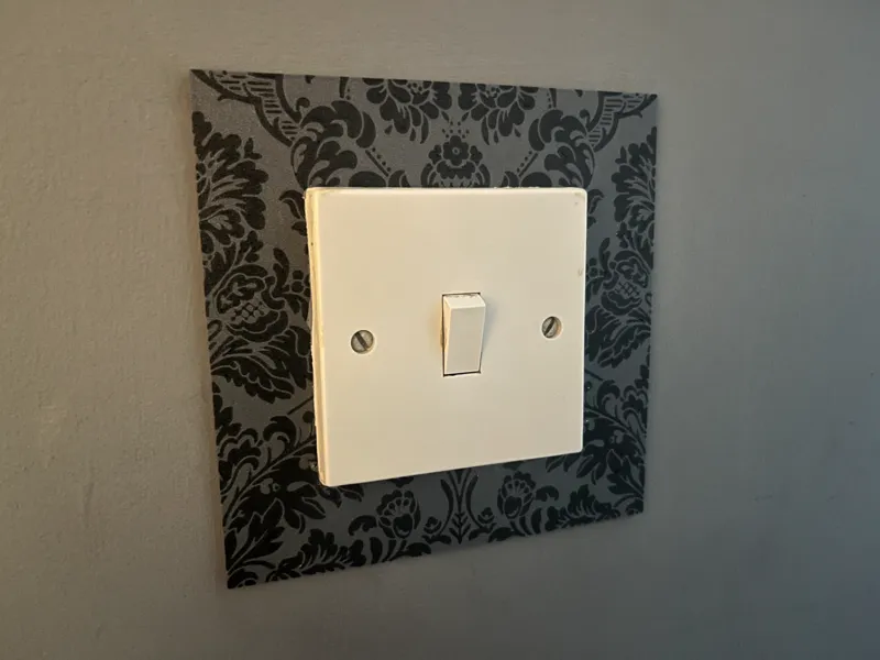Damask style UK switch / socket surround