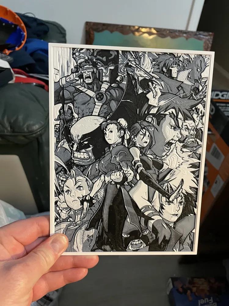 Marvel VS Capcom Hueforge – Kostenloses 3D-Druckmodell – MakerWorld