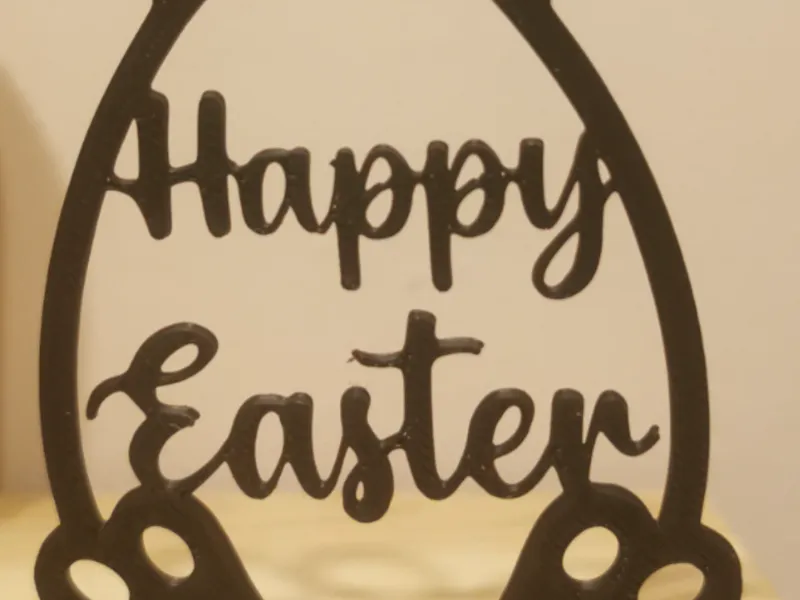 Easter Egg sculpture with a stand