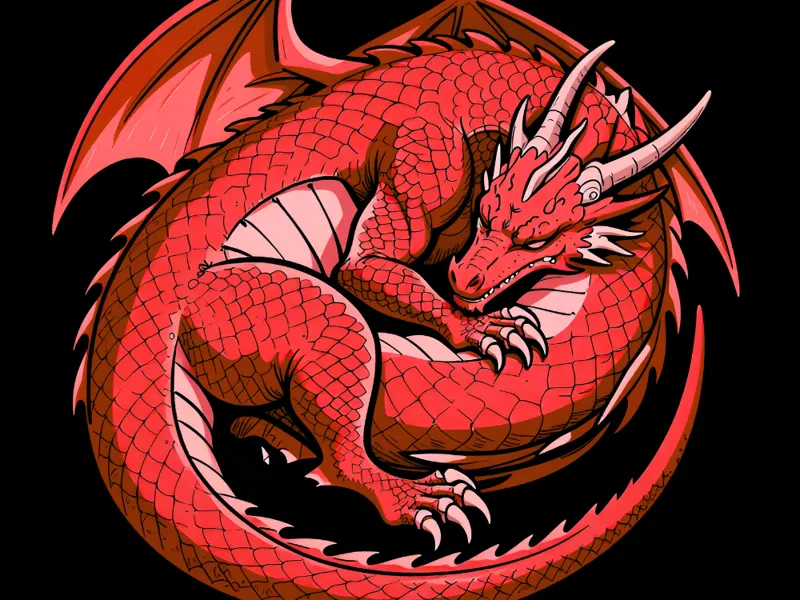 Red Curled Dragon