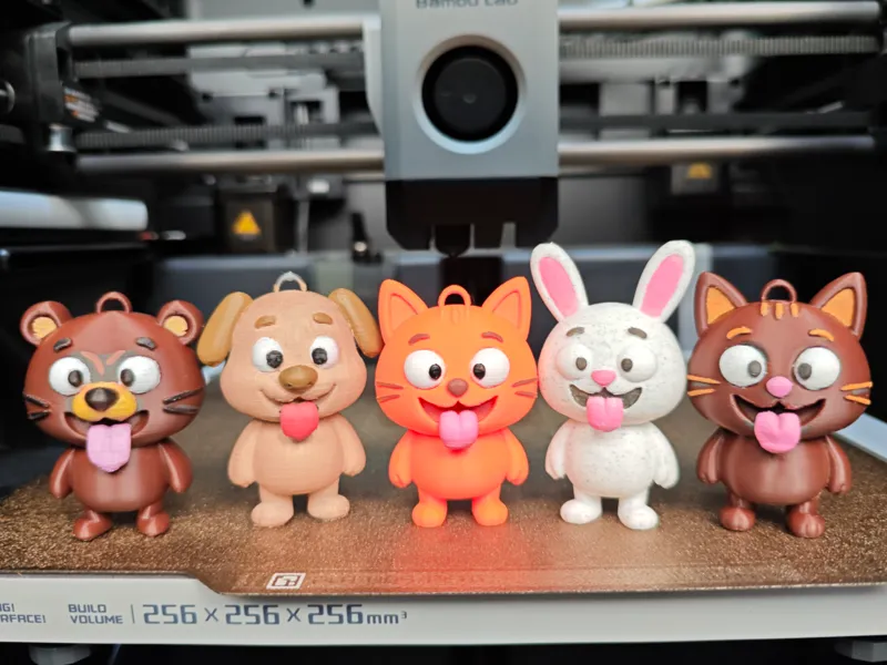 Cute Animals Keychain