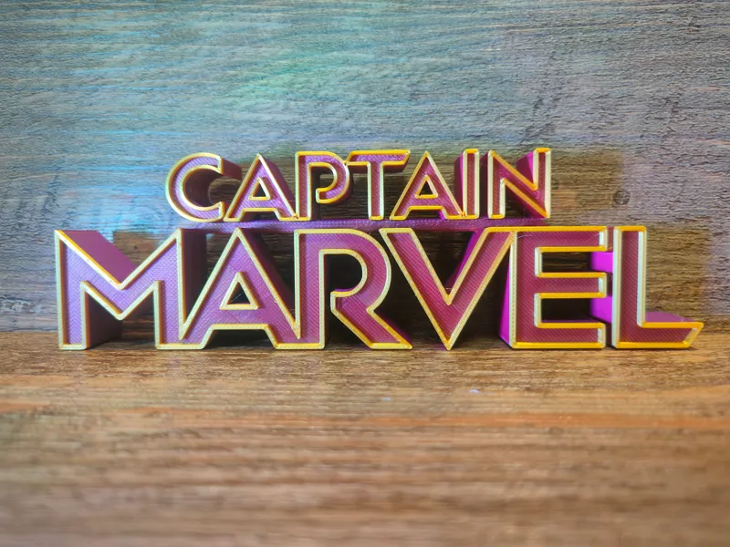 Captain Marvel Movie Sign