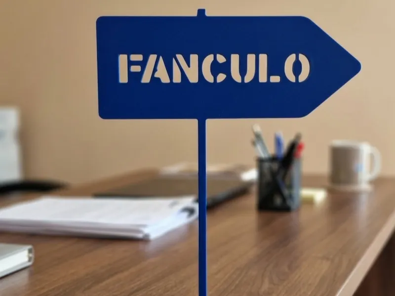 Cartello "Fanculo" da Scrivania