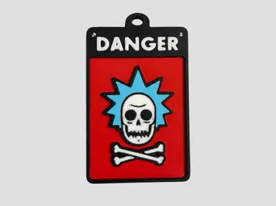 Danger Rick Keychain | Rick and Morty Inspired