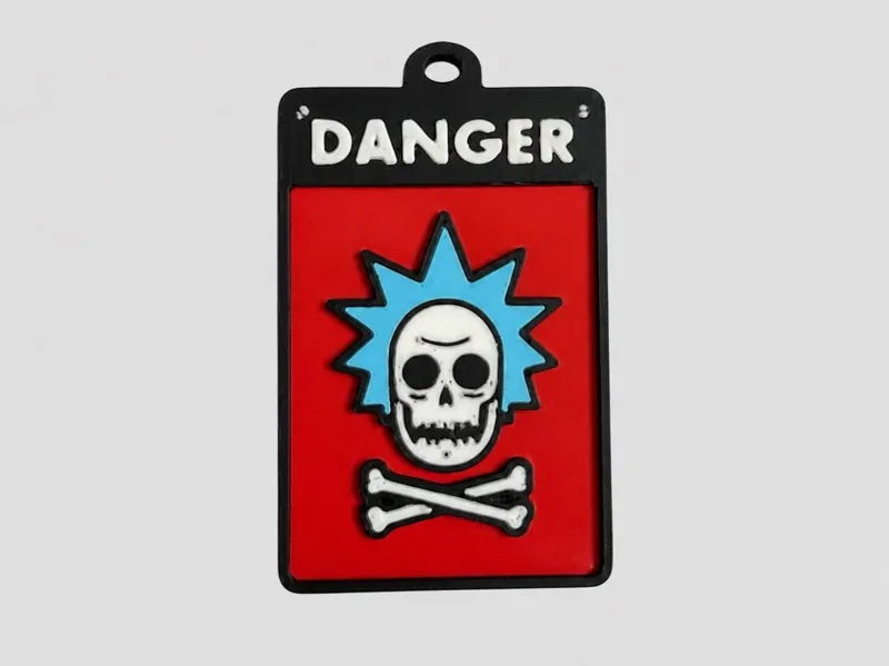 Danger Rick Keychain | Rick and Morty Inspired