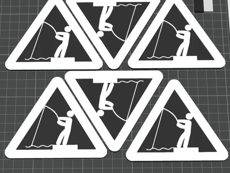 Warning Fisherman Coaster/Logo