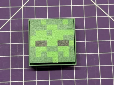 Minecraft Zombie Head - Clicker Fidget - AMS
