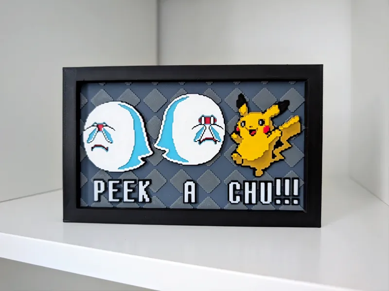 PeekAChu - Big Boo & Pikachu Wall Art