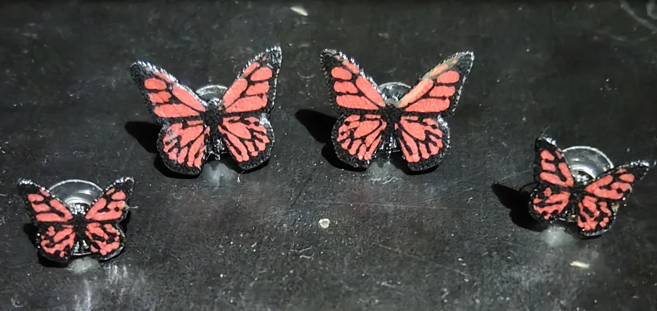 butterfly studs earring view 3