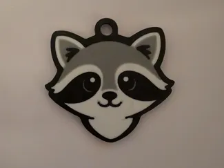 Racoon Keyring