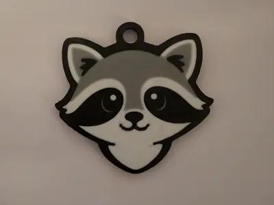Racoon Keyring