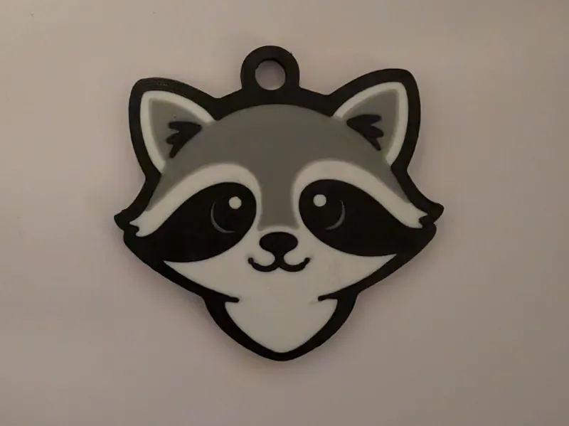Racoon Keyring