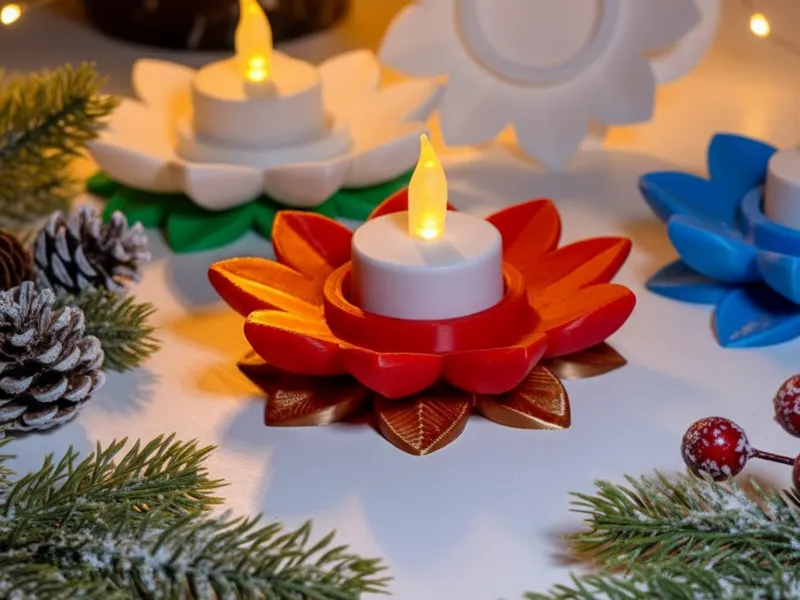 Flower Candle Holder