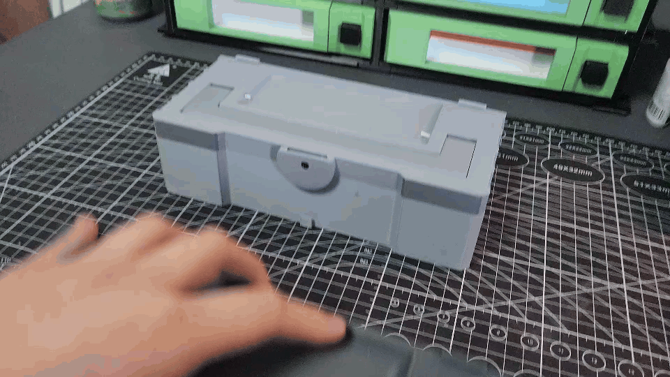 Miniatura 1 do modelo 3D 堆叠模块化收纳箱 盒子
