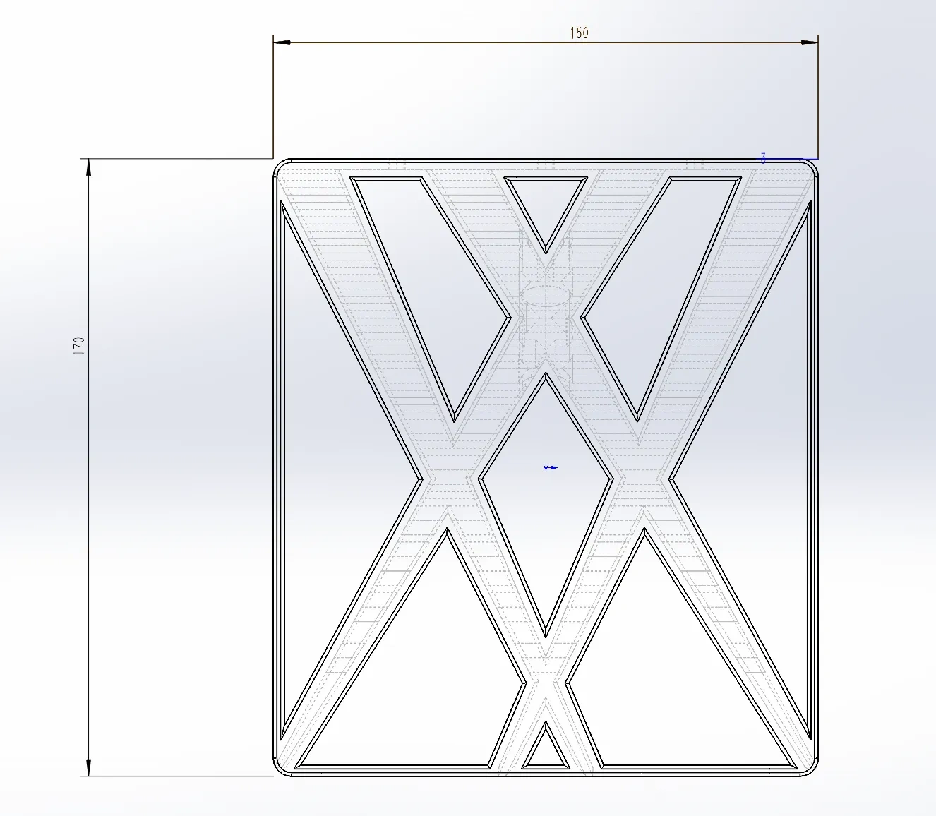 Miniatura 1 do modelo 3D 路由器支架wifi支架