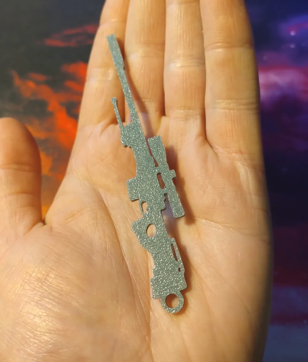 AWP Rifle Gun Counter Strike Keychain Low Cost CS by Zingerberg ...