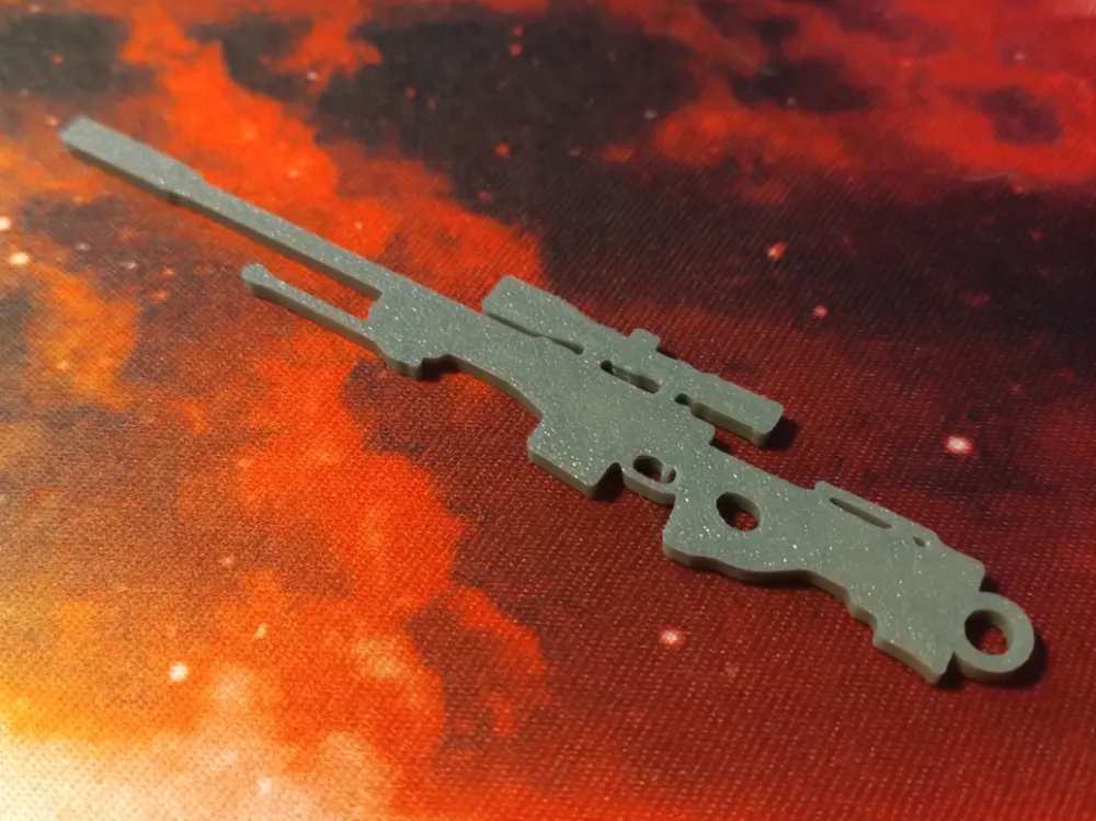 AWP Rifle Gun Counter Strike Keychain Low Cost CS by Zingerberg ...
