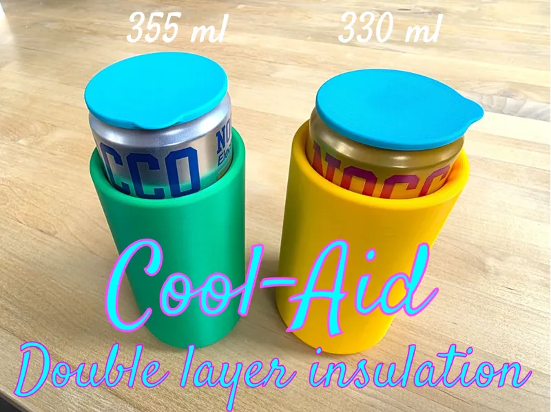 Cool-Aid - Slim Can Insulator + Lid