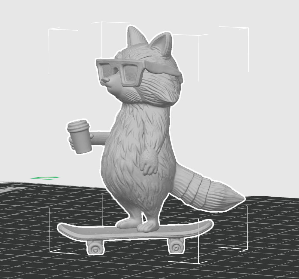 Miniatura 2 do modelo 3D Cool Racoon