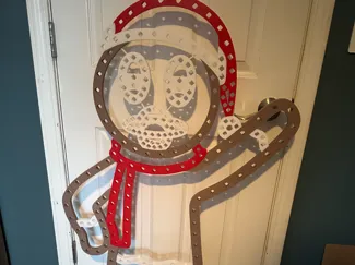 12mm Pixel Gingerbread Man Singing Prop