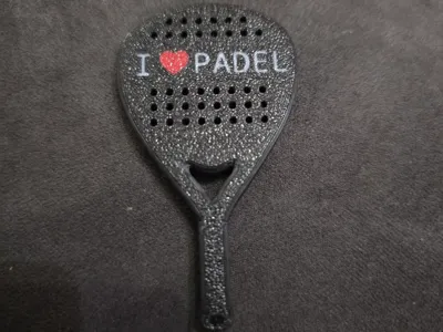 I Love Padel Keychain