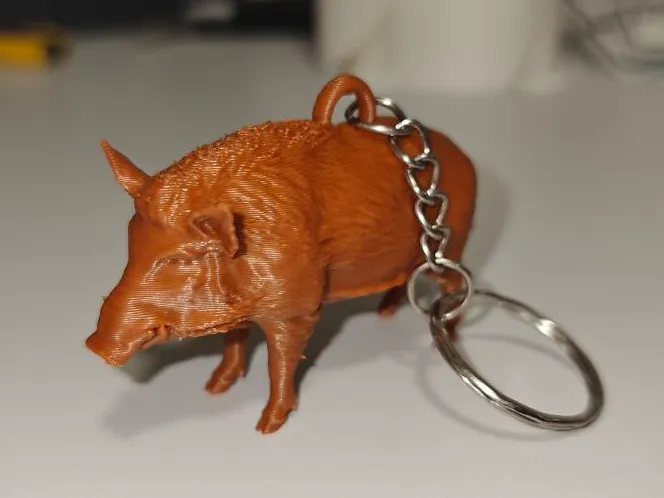 Llavero jabali 3D