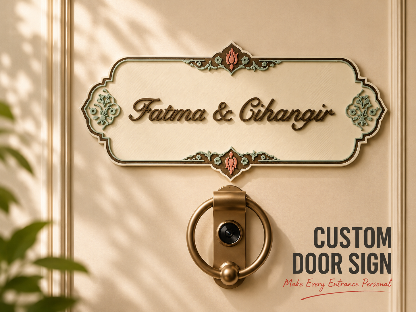 Customizable Door Name Plate – Personalized Sign