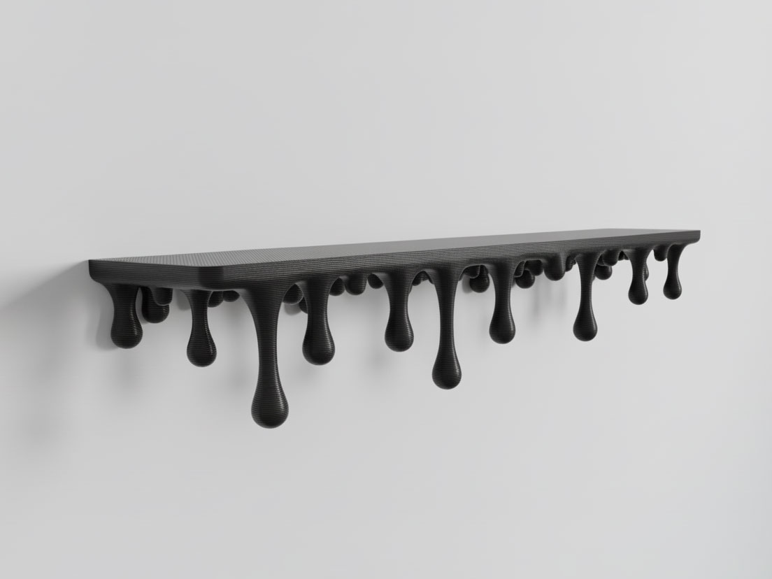 Melting Wall Shelf 70cm – (3 Parts)