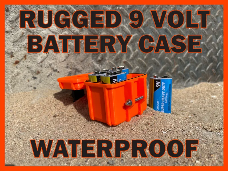 Rugged 9 Volt Battery Box