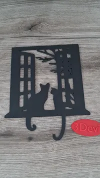 Décoration murale — deux chats à la fenêtre — photo 3