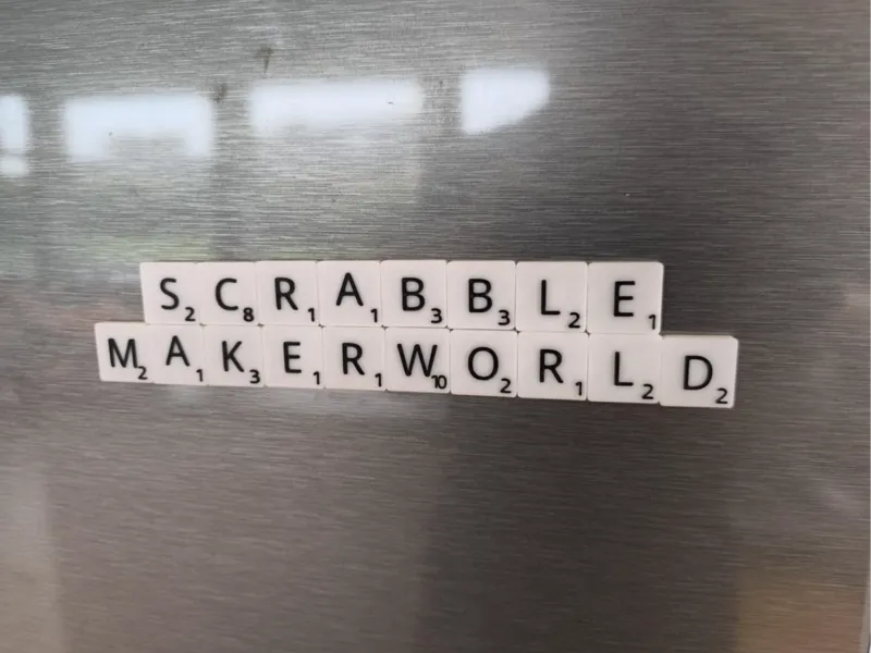 Scrabble Fridge Magnets – Multilingual Edition