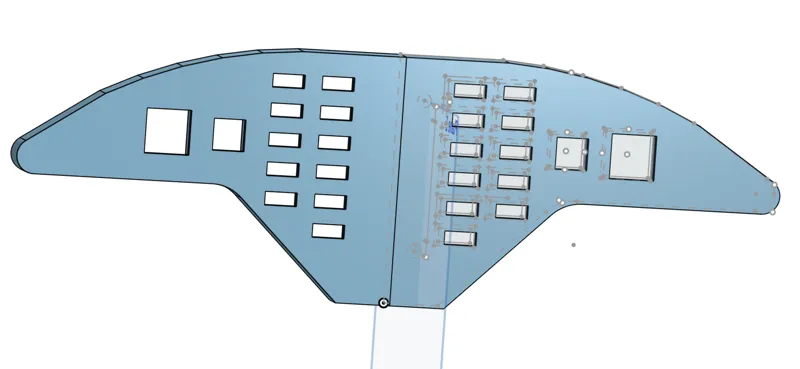 F18 Caution Light Panel